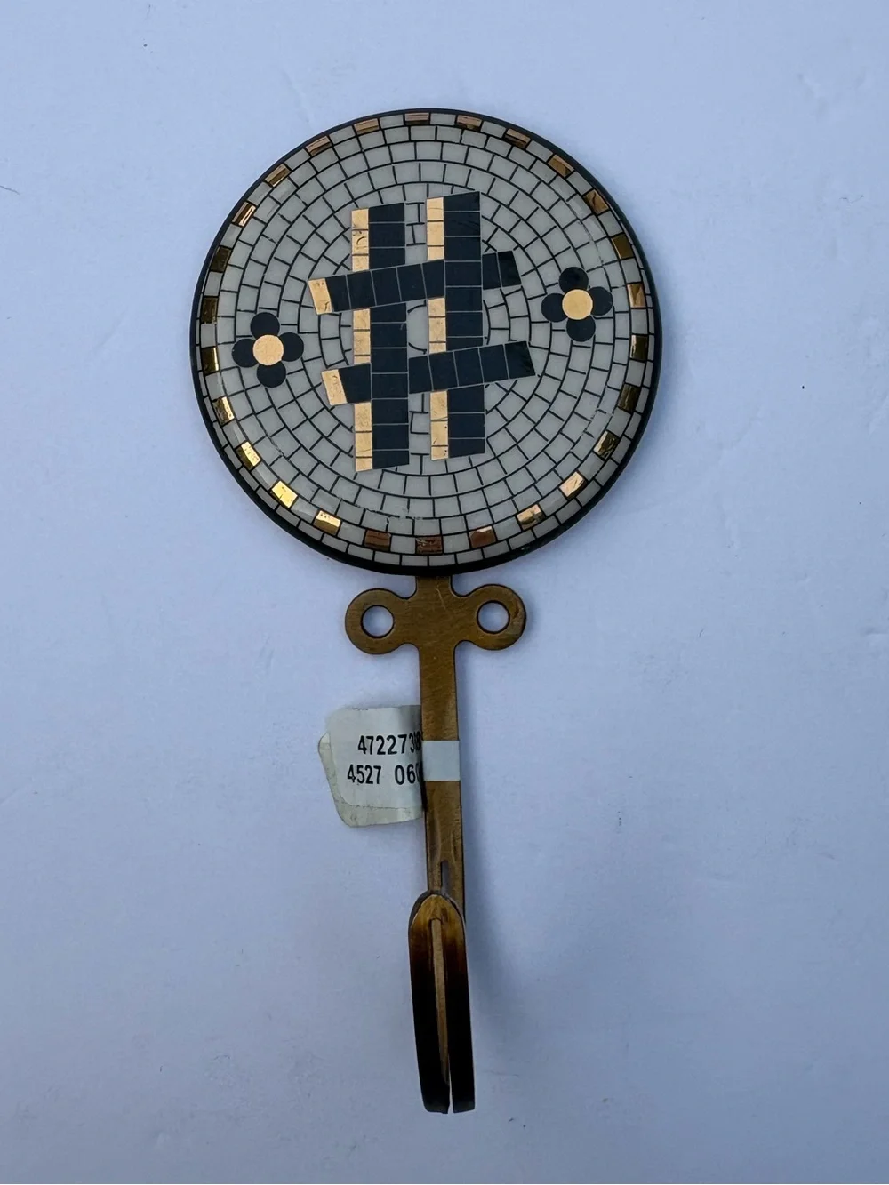 NWOT Bistro Tile Monogram Hook